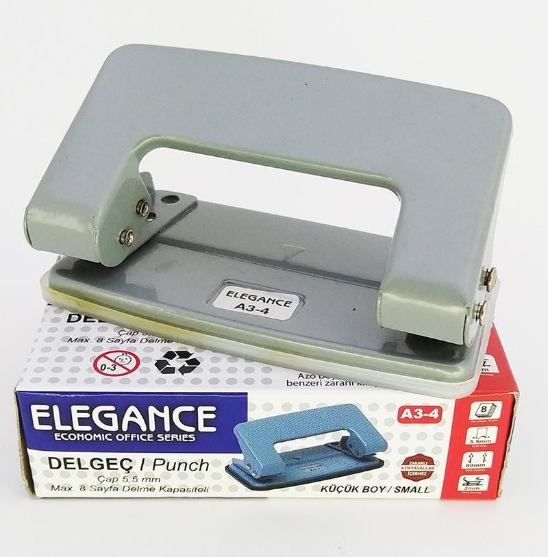 Elegance Küçük Boy Delgeç  A3-4 8 Sayfa GriElegance Küçük Boy Delgeç  A3-4 8 Sayfa Gri - Kirtasiyem.netZımba Makineleri Ve Delgeçler