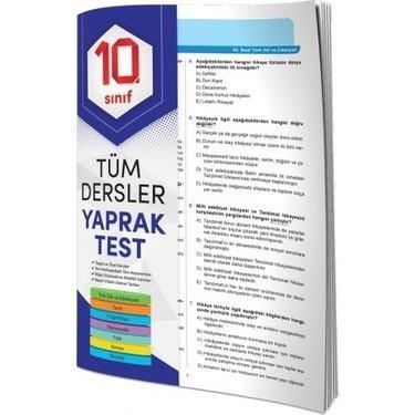Element 10. Sınıf Tüm Dersler Yaprak TestElement 10. Sınıf Tüm Dersler Yaprak Test - Kirtasiyem.netYardımcı Kitaplar