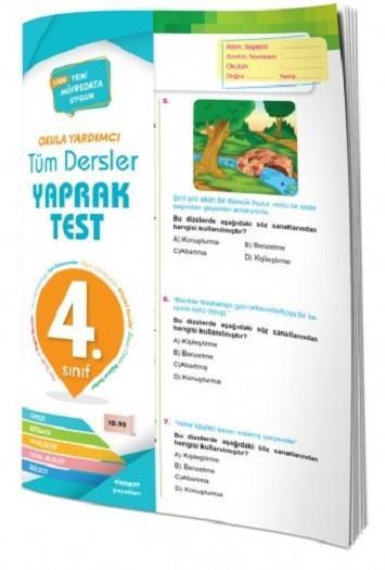 Element 4. Sınıf Tüm Dersler Yaprak TestElement 4. Sınıf Tüm Dersler Yaprak Test - Kirtasiyem.netİlkokul