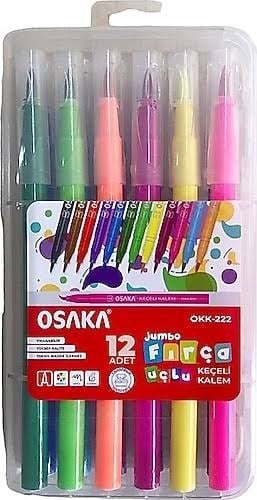 Elt Osaka Jumbo Fırça Uçlu Keçeli Kalem 12'Li Keçeli Kalemler