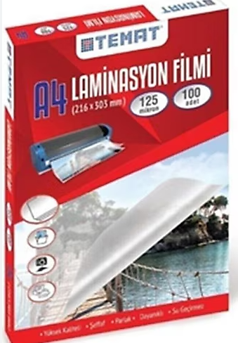 Elt Temat Laminasyon A4 100AdetElt Temat Laminasyon A4 100Adet - Kirtasiyem.netLaminasyon Filmi