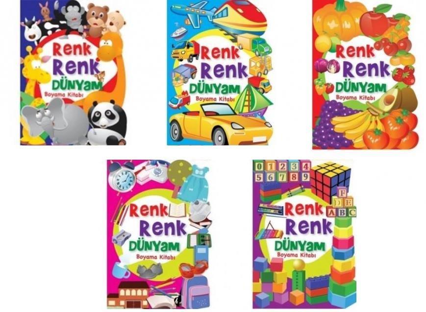 Ema Boyama Kitabı Renk Renk Dünyam (1 adet)_  ( 5 Çeşit Seçeneği İle)Ema Boyama Kitabı Renk Renk Dünyam (1 adet) - Kirtasiyem.netBoyama Kitapları
