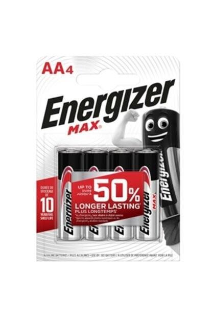Energizer Max Alk AA BP4 4'lü AAEnergizer Max Alk AA BP4 4'lü AA - Kirtasiyem NetPil