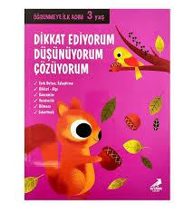 Erdem Dikkat Ediyorum Düşünüyorum Ve Çözüyorum 3 YaşHikaye Kitapları