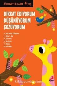 Erdem Dikkat Ediyorum Düşünüyorum Ve Çözüyorum 4 YaşHikaye Kitapları