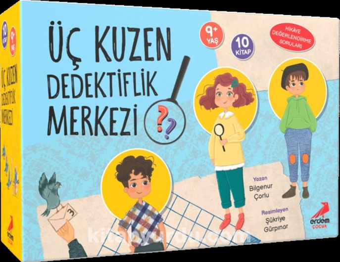 Erdem Üç Kuzen Dedektiflik Merkezi - 10 Kitap SetErdem Üç Kuzen Dedektiflik Merkezi - 10 Kitap Set - Kirtasiyem.netHikaye Kitabı Setleri