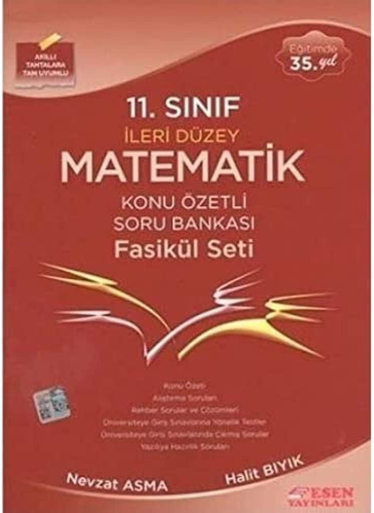 Esen 11. Sınıf İleri Düzey Matematik Konu Özetli Soru Bankası (Yeni)Esen 11. Sınıf İleri Düzey Matematik Konu Özetli Soru Bankası (Yeni) - Kirtasiyem.netLise