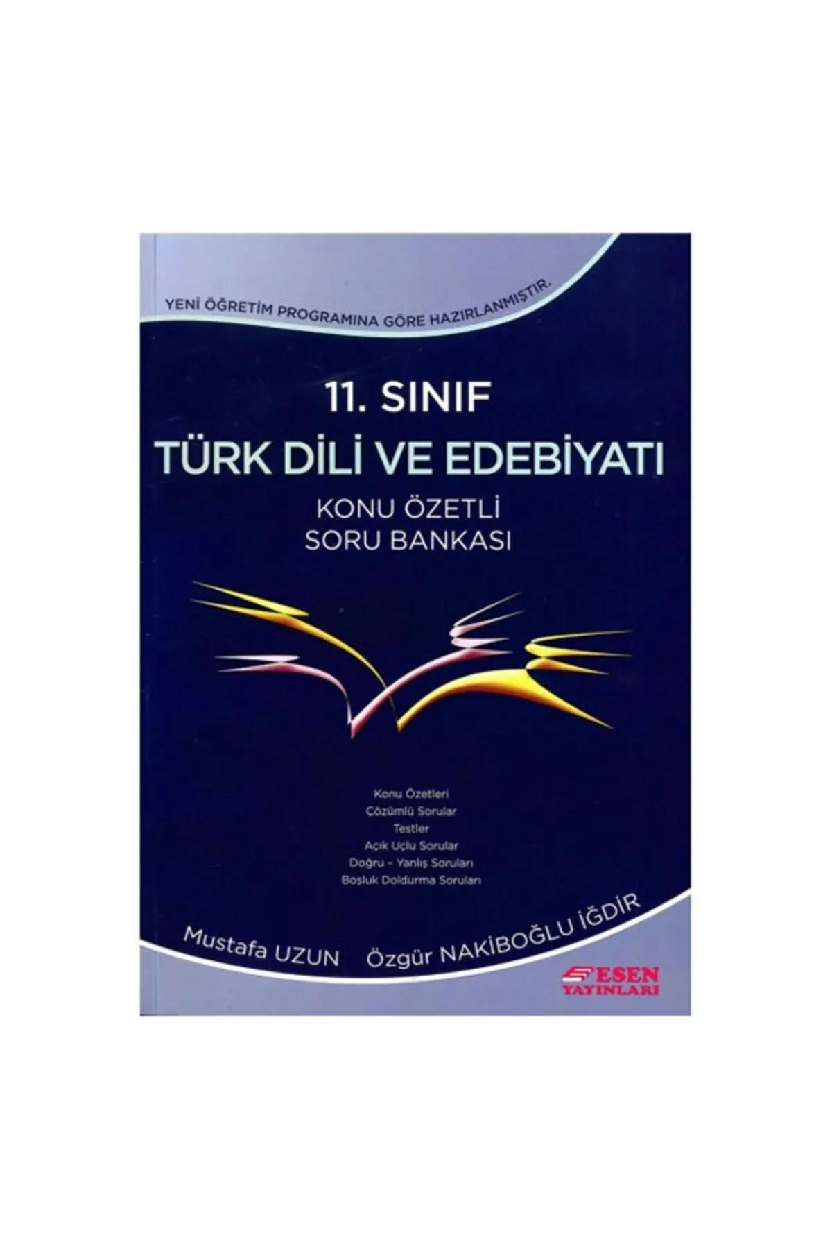 Esen 11. Sınıf Türk Dili Ve Edebiyatı Konu Özetli Soru Bankası (Yeni)Esen 11. Sınıf Türk Dili Ve Edebiyatı Konu Özetli Soru Bankası (Yeni) - Kirtasiyem.net11.Sınıf