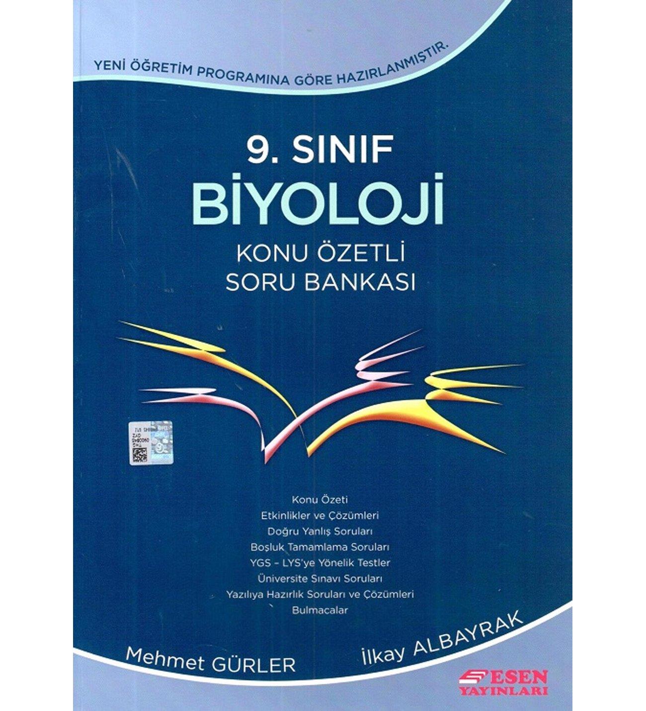 Esen 9. Sınıf Biyoloji Konu Özetli Soru BankasıEsen 9. Sınıf Biyoloji Konu Özetli Soru Bankası - Kirtasiyem.net9.Sınıf