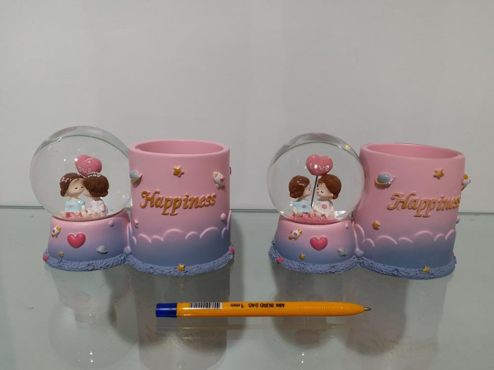 Espa Küre Kalemlik Happinis Kız Erkek Kalplı UzayHediyelik Eşyalar