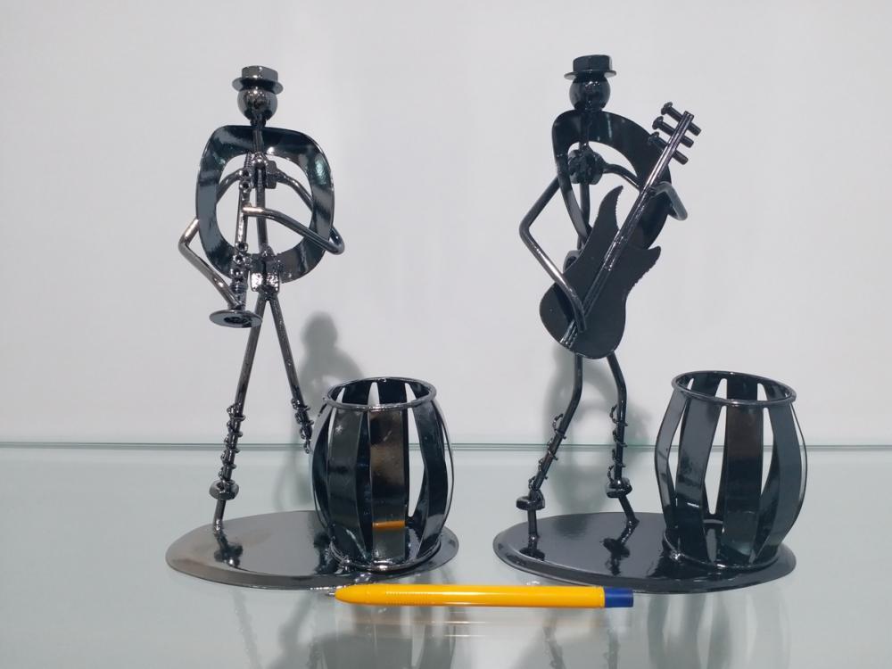 Espa Metal Biblo Müzisyen Kalemlikli Büyük Hediyelik Eşyalar