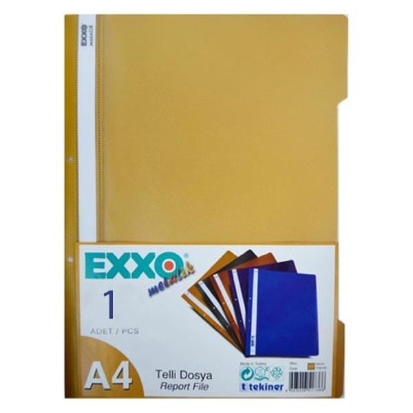 Exxo Pp Metalik Telli Dosya A4/800 Altın 50 liExxo Pp Metalik Telli Dosya A4/800 Altın (1 adet) - Kirtasiyem.netTelli Dosyalar
