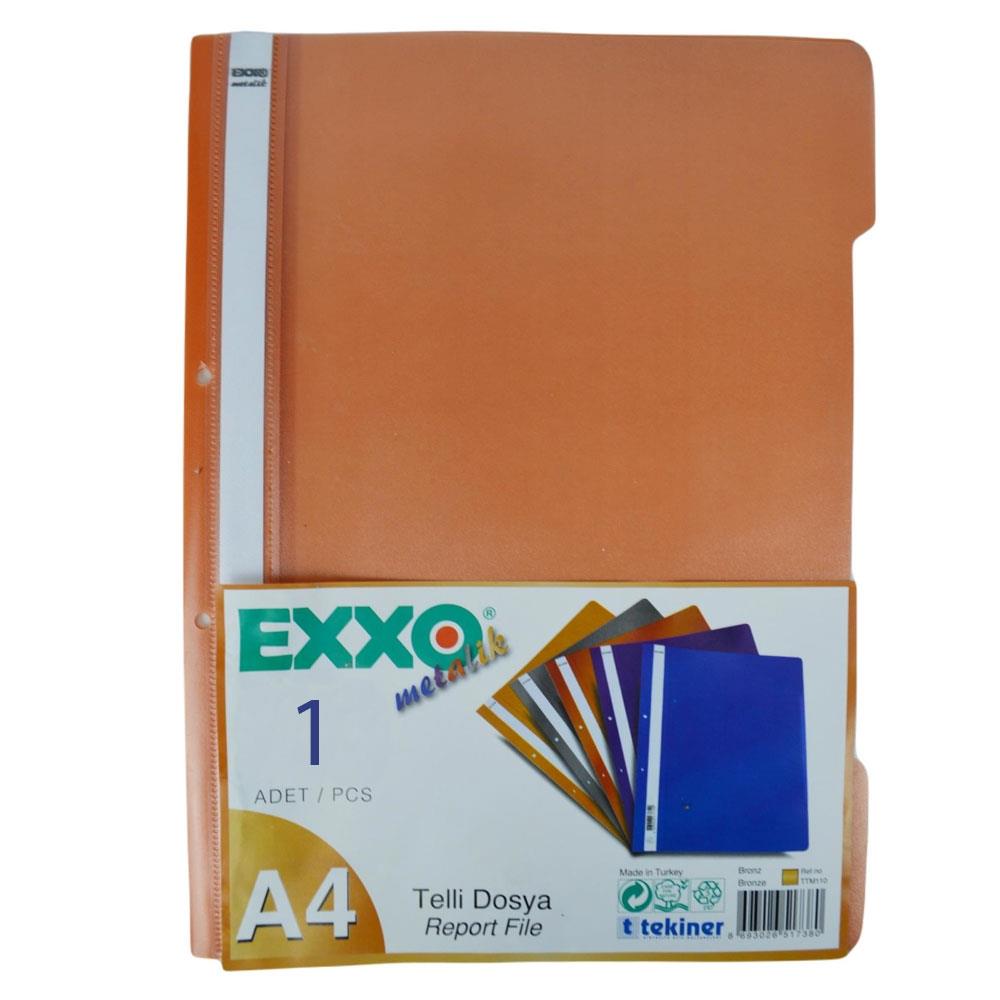 Exxo Pp Metalik Telli Dosya A4/800 Bronz 50 liExxo Pp Metalik Telli Dosya A4/800 Bronz (1 adet) - Kirtasiyem.netTelli Dosyalar