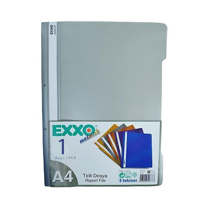 Exxo Pp  Metalik Telli Dosya A4/800 Gümüş  50 liExxo Pp  Metalik Telli Dosya A4/800 Gümüş (1 Adet) - Kirtasiyem.netTelli Dosyalar
