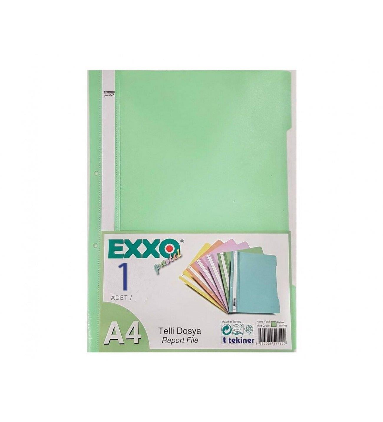 Exxo Pp Pastel Telli Dosya A4/800 Nane Yeşili 50 liExxo Pp Pastel Telli Dosya A4/800 Nane Yeşili(1 adet) - Kirtasiyem.netTelli Dosyalar