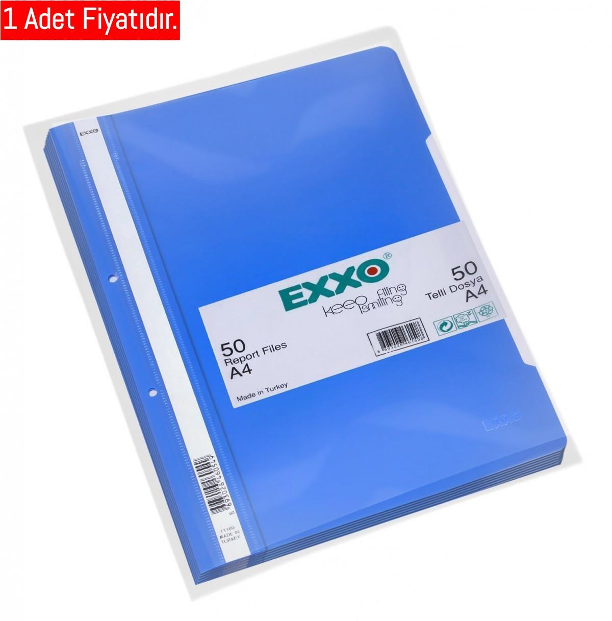 Exxo Telli Dosya Pp A4 Mavi Exxo Telli Dosya Pp A4 Mavi  - Kirtasiyem.netTelli Dosyalar