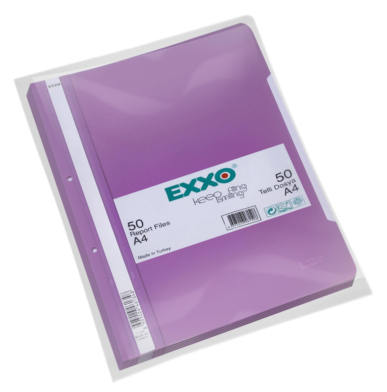 Exxo Telli Dosya Pp A4 Mor 50 liExxo Telli Dosya Pp A4 Mor - Kirtasiyem.netTelli Dosyalar