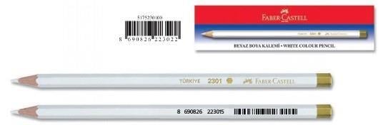 Faber Castell Boya Kalemi Beyaz 2301Faber Castell Boya Kalemi Beyaz 2301 - Kırtasiyem.netKuru Boyalar