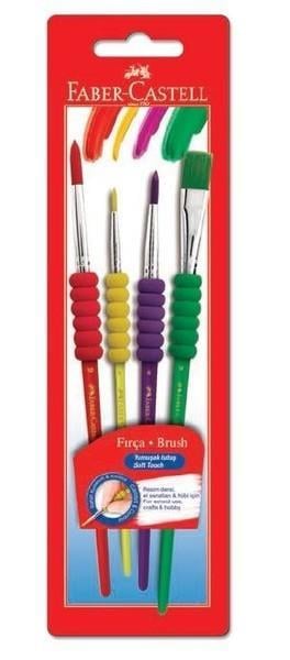 Faber Castell Fırça F.C Soft Touch 4 Lü 20 Li StandFaber Castell Fırça F.C Soft Touch 4 Lü 20 Li Stand - Kırtasiyem.netFırçalar