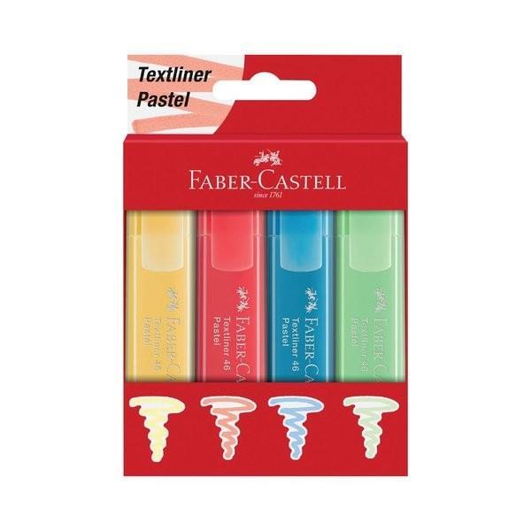 Faber Castell Fosforlu Kalem 4 lü Karton 46 Pastel RenkFaber Castell Fosforlu Kalem 4 lü Karton 46 Pastel Renk - Kirtasiyem.netFosforlu Kalemler