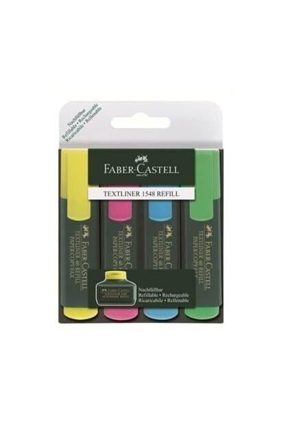 Faber Castell Fosforlu Kalem Mat Gövde 4 Lü Poşet 1548Faber Castell Fosforlu Kalem Mat Gövde 4 Lü Poşet 1548 - Kirtasiyem.netFosforlu Kalemler