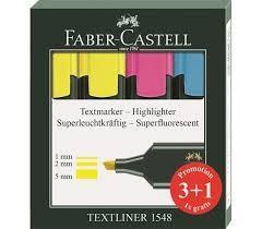 Faber Castell Fosforlu Kalem Mat Gövde 3+1 Li Poşet 1548Faber Castell Fosforlu Kalem Mat Gövde 3+1 Li Poşet 1548 - Kirtasiyem.netFosforlu Kalemler