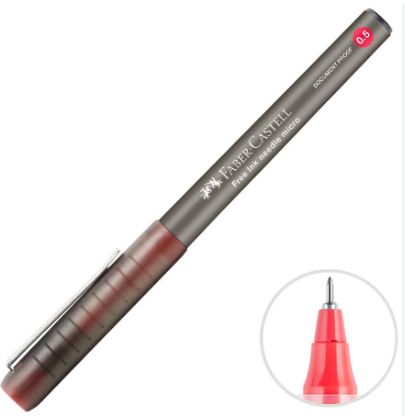 Faber Castell Free Ink Broad 0.5 mm KırmızıFaber Castell Free Ink Broad 0.5 mm Kırmızı - Kirtasiyem.netRoller(Pilot)Kalem