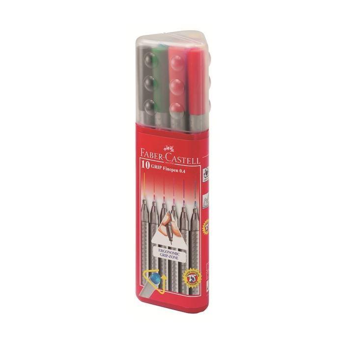 Faber Castell Grip Finepen 0.4 Mm Üçgen Kutu 10 Lu TakımFaber Castell Grip Finepen 0.4 Mm Üçgen Kutu 10 Lu Takım - Kirtasiyem.netTükenmez Kalemler