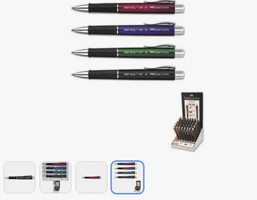 Faber Castell Grip Tükenmez Kalem 1456-1457 Tükenmez Kalemler