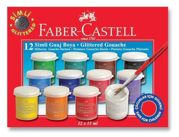 Faber Castell Guaj Boya Simli 12 Li ŞişeFaber Castell Guaj Boya Simli 12 Li Şişe - Kırtasiyem.netGuaj Boyalar