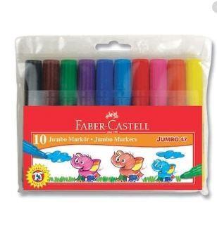 Faber Castell Jumbo Keçeli Boya Kalemi 47 10 LuFaber Castell Jumbo Keçeli Boya Kalemi 47 10 Lu - Kırtasiyem.netKeçeli Kalemler