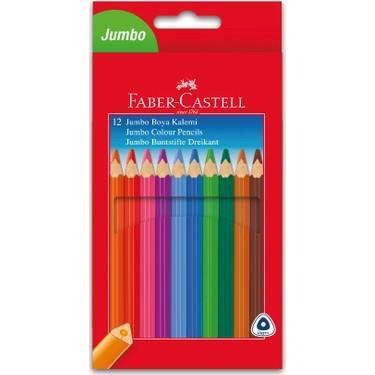 Faber Castell Jumbo Üçgen Boya Kalemi Tam Boy 12 Renk BeyazFaber Castell Jumbo Üçgen Boya Kalemi Tam Boy 12 Renk Beyaz - Kırtasiyem.netKuru Boyalar