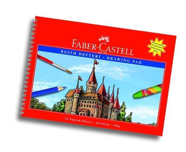 Faber-Castell Karton Kapak Resim Defteri 25x35 cm, 15 YaprakFaber-Castell Karton Kapak Resim Defteri 25x35 cm, 15 Yaprak - Kirtasiyem.netResim Defterleri