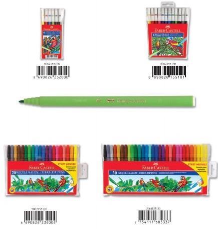 Faber Castell Keçeli Boya Kalemi 12 Li PoşetFaber Castell Keçeli Boya Kalemi 12 Li Poşet - Kırtasiyem.netKeçeli Kalemler