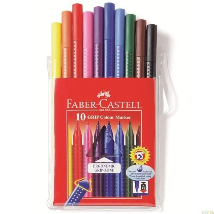 Faber Castell Keçeli Boya Kalemi Grip 10 Lu ColourFaber Castell Keçeli Boya Kalemi Grip 10 Lu Colour - Kırtasiyem.netKeçeli Kalemler