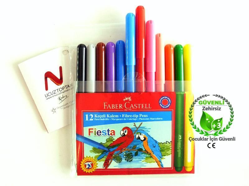 Faber Castell Keçeli Boya Kalemi Kalem Fiesta 12 LiFaber Castell Keçeli Boya Kalemi Kalem Fiesta 12 Li - Kırtasiyem.netKeçeli Kalemler