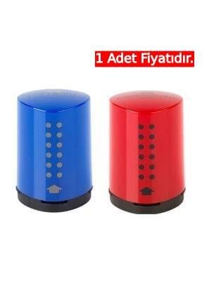 Faber Castell Mini Grip Kalemtraş Kırmızı Mavi (1 Adet)Faber Castell Mini Grip Kalemtraş Kırmızı Mavi  - Kirtasiyem.netKalemtraşlar