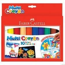 Faber Castell Multi Crayon Pastel Boya 10 RenkFaber Castell Multi Crayon Pastel Boya 10 Renk - Kırtasiyem.netPastel Boyalar