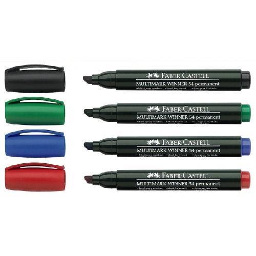 Faber Castell Parmanent Marker 54 Kesik Uç SiyahFaber Castell Parmanent Marker 54 Kesik Uç Siyah - Kirtasiyem.netMarkörler