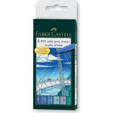 Faber Castell Pitt Çizim Kalemi Fırça Uç Gök Renkleri 6 Lı PoşetFaber Castell Pitt Çizim Kalemi Fırça Uç Gök Renkleri 6 Lı Poşet - Kirtasiyem.netÇizim Kalemleri