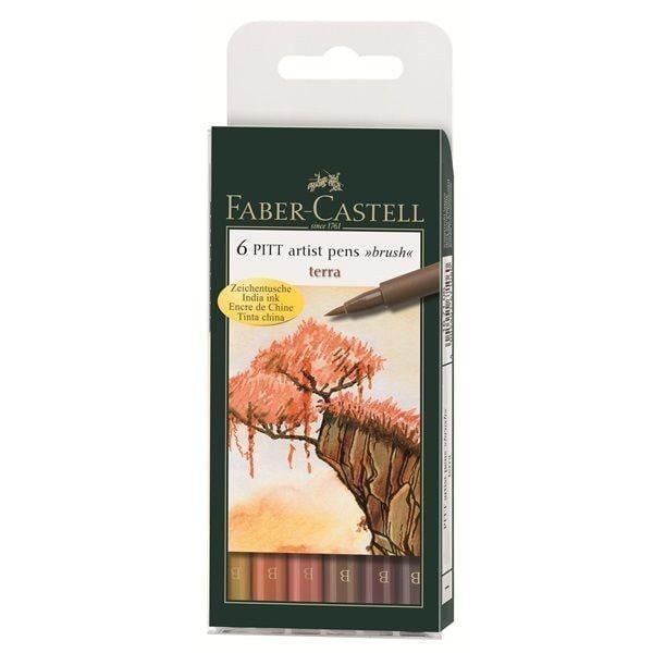 Faber Castell Pitt Çizim Kalemi Fırça Uç Toprak 6 Lı PoşetFaber Castell Pitt Çizim Kalemi Fırça Uç Toprak 6 Lı Poşet - Kirtasiyem.netÇizim Kalemleri
