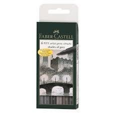 Faber Castell Pitt Çizim Kalemi Fırça Uç Gri Tonları 6 Lı PoşetFaber Castell Pitt Çizim Kalemi Fırça Uç Gri Tonları 6 Lı Poşet - Kirtasiyem.netÇizim Kalemleri