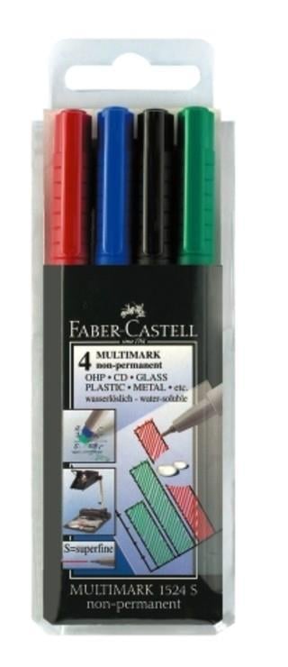 Faber Castell Su Bazlı Asetat Kalemi (S-M) 4 LüFaber Castell Su Bazlı Asetat Kalemi (S-M) 4 Lü - Kirtasiyem.netAsetat Kalemi