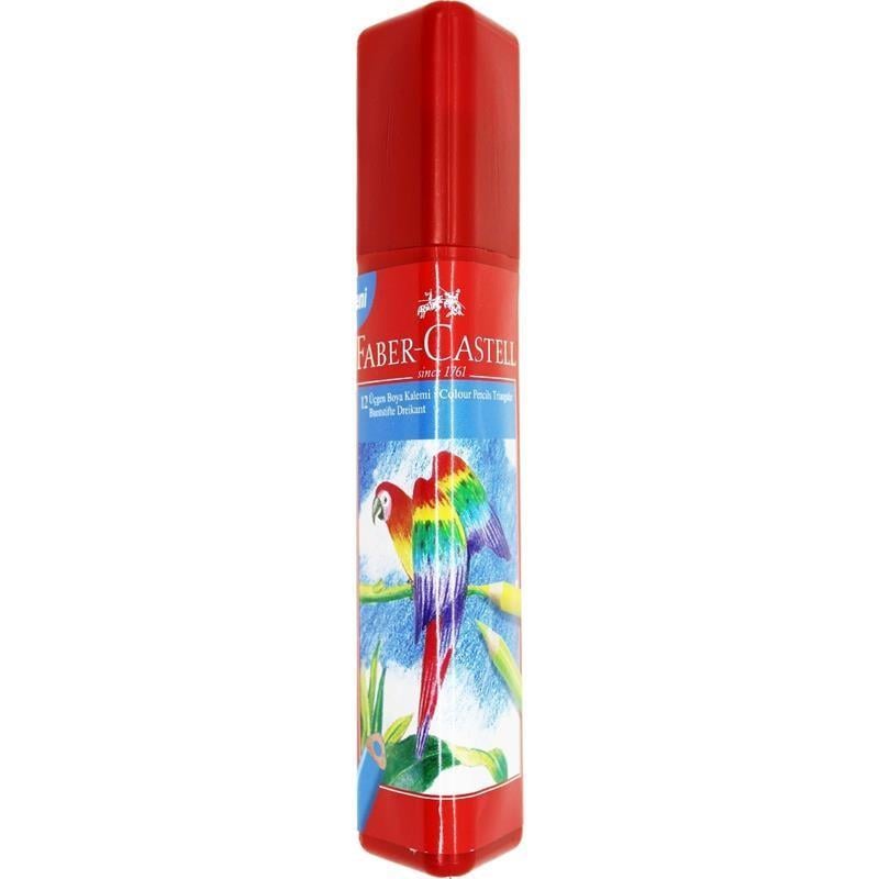 Faber Castell Üçgen Boya Kalemi 12 Renk Tam Boy Faber Castell Üçgen Boya Kalemi 12 Renk Tam Boy  - Kırtasiyem.netKuru Boyalar