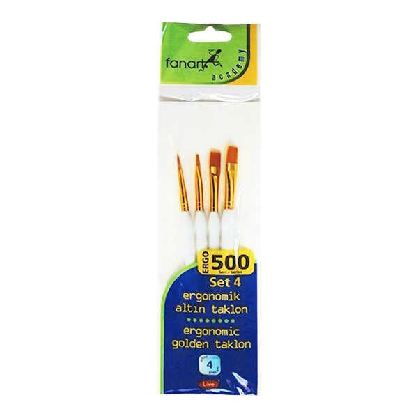 Fanart Academy ERGO 500 Seri Fırça Seti 4 (4lü)Fanart Academy ERGO 500 Seri Fırça Seti 4 (4lü) - Kırtasiyem.netDiğer Fırçalar