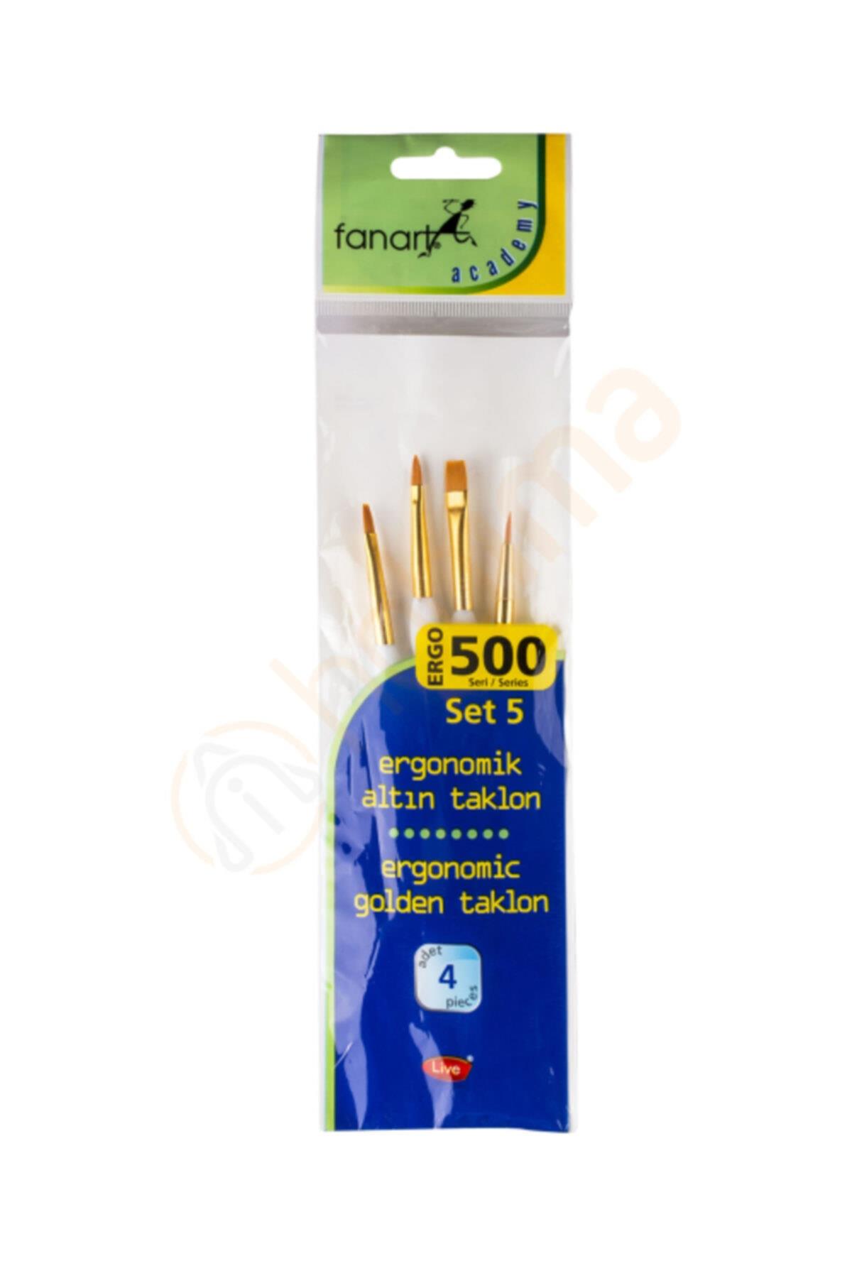 Fanart Academy ERGO 500 Seri Fırça Seti 5 (4lü)Fanart Academy ERGO 500 Seri Fırça Seti 5 (4lü) - Kırtasiyem.netDiğer Fırçalar