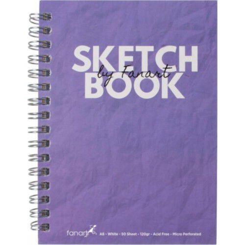 Fanart Academy Sketch Book Spiralli A5 - Mor 120 Gr 50 YaprakFanart Academy Sketch Book Spiralli A5 - Mor 120 Gr 50 Yaprak - Kirtasiyem.netEskiz Defterleri