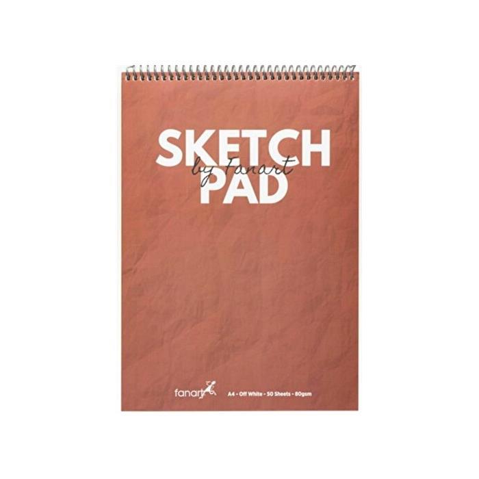 Fanart Academy Sketch Pad A4 Bordo 80gr Spiralli 50ypFanart Academy Sketch Pad A4 Bordo 80gr Spiralli 50yp - Kirtasiyem.netEskiz Defterleri