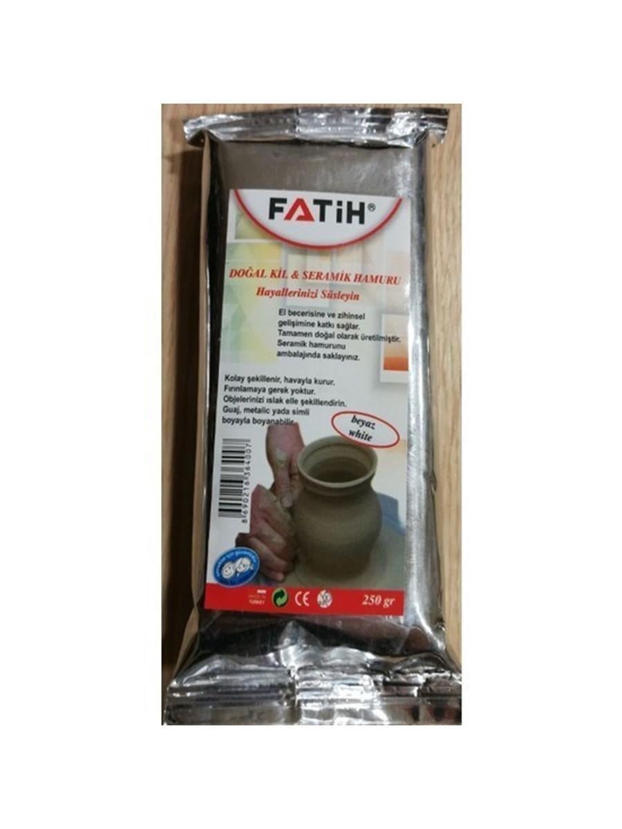 Fatih Doğal Kil & Seramik Hamuru 250 Gr BeyazFatih Doğal Kil & Seramik Hamuru 250 Gr Beyaz - Kırtasiyem.netSeramikler