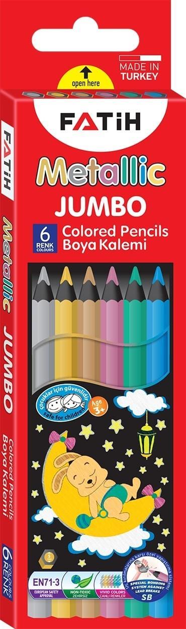 Fatih Jumbo Metalik Kuru Boya 6 Renk 1/1 (Grafit Çapı: 5)Fatih Jumbo Metalik Kuru Boya 6 Renk 1/1 (Grafit Çapı: 5) - Kırtasiyem.netKuru Boyalar